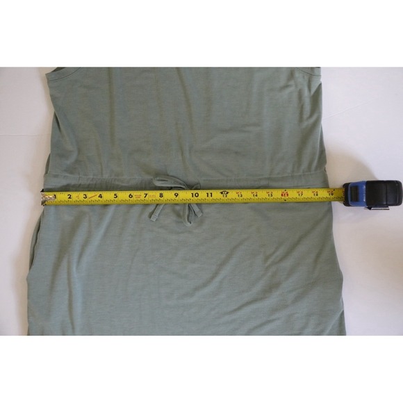 Columbia Womens Sage Green Sleeveless Drawstring Waist Jersey Dress  Large - Picture 6 of 11